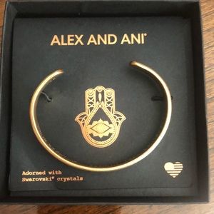 Alex and Ani Gold Hans of Fatima Cuff